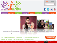 Tablet Screenshot of handsoffwomen-how.org